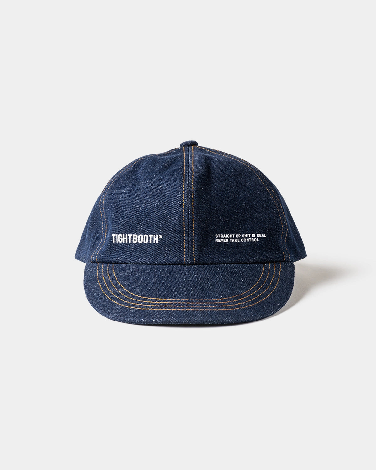 TIGHTBOOTH / LABEL LOGO DENIM 6 PANEL (SS25-H02)
