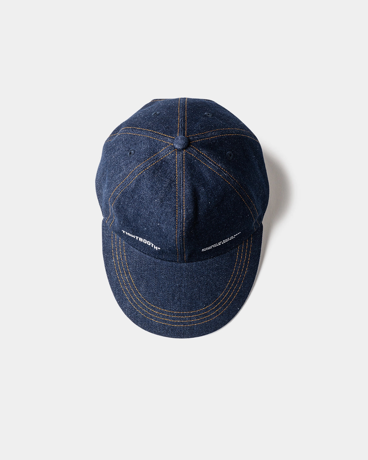 TIGHTBOOTH / LABEL LOGO DENIM 6 PANEL (SS25-H02)