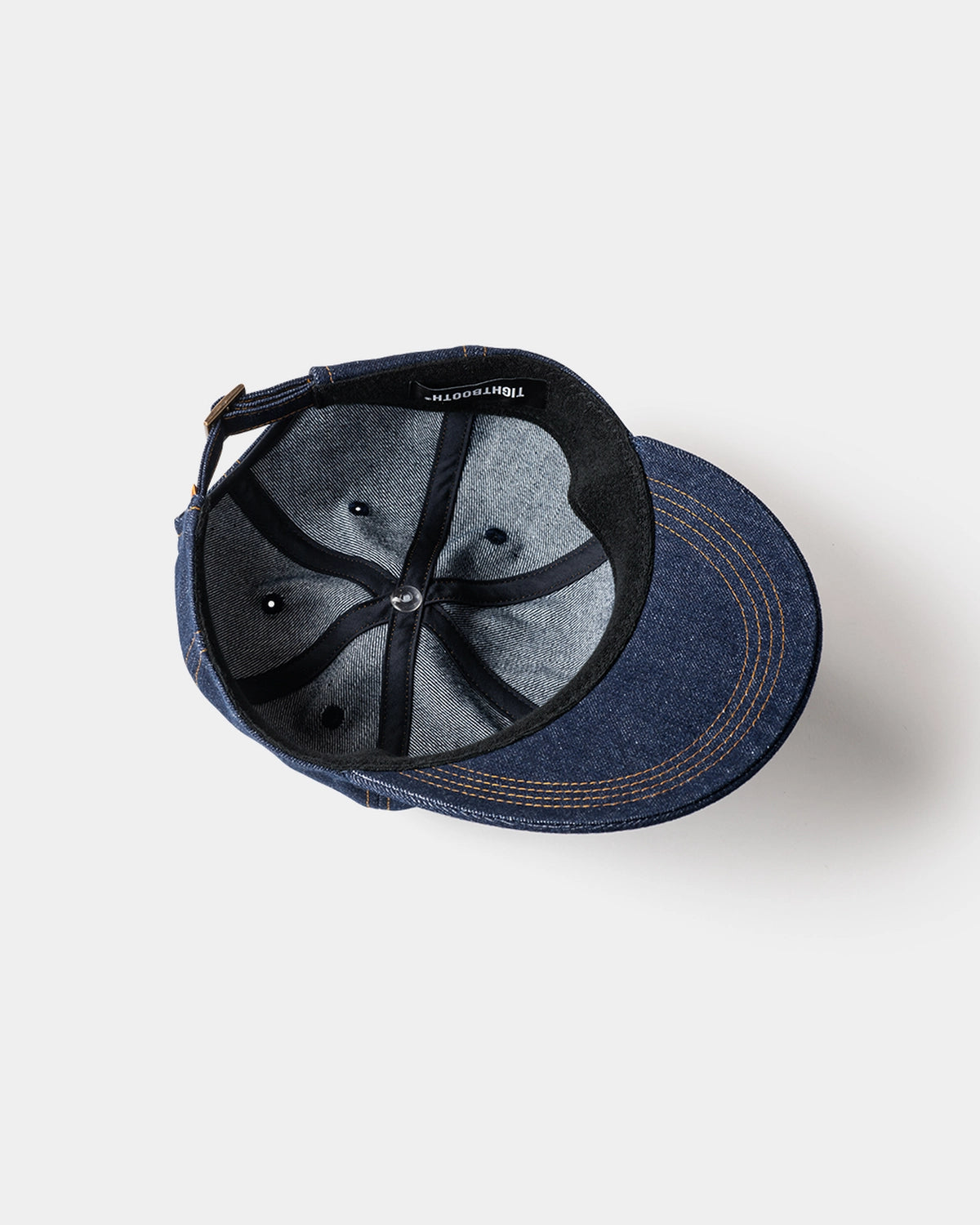 TIGHTBOOTH / LABEL LOGO DENIM 6 PANEL (SS25-H02)