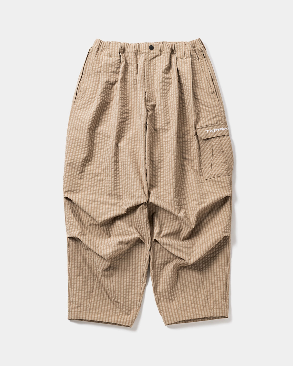 TIGHTBOOTH / RIPPLE PLAID BALLOON PANTS (SS26-B04)