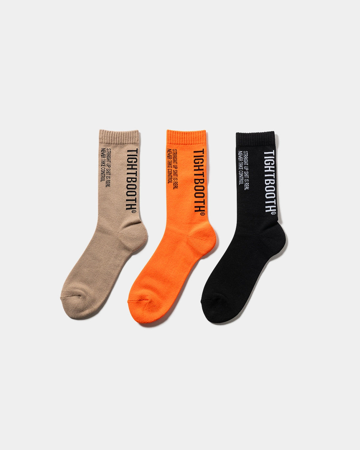 TIGHTBOOTH / LABEL LOGO SOCKS (SS26-A04)