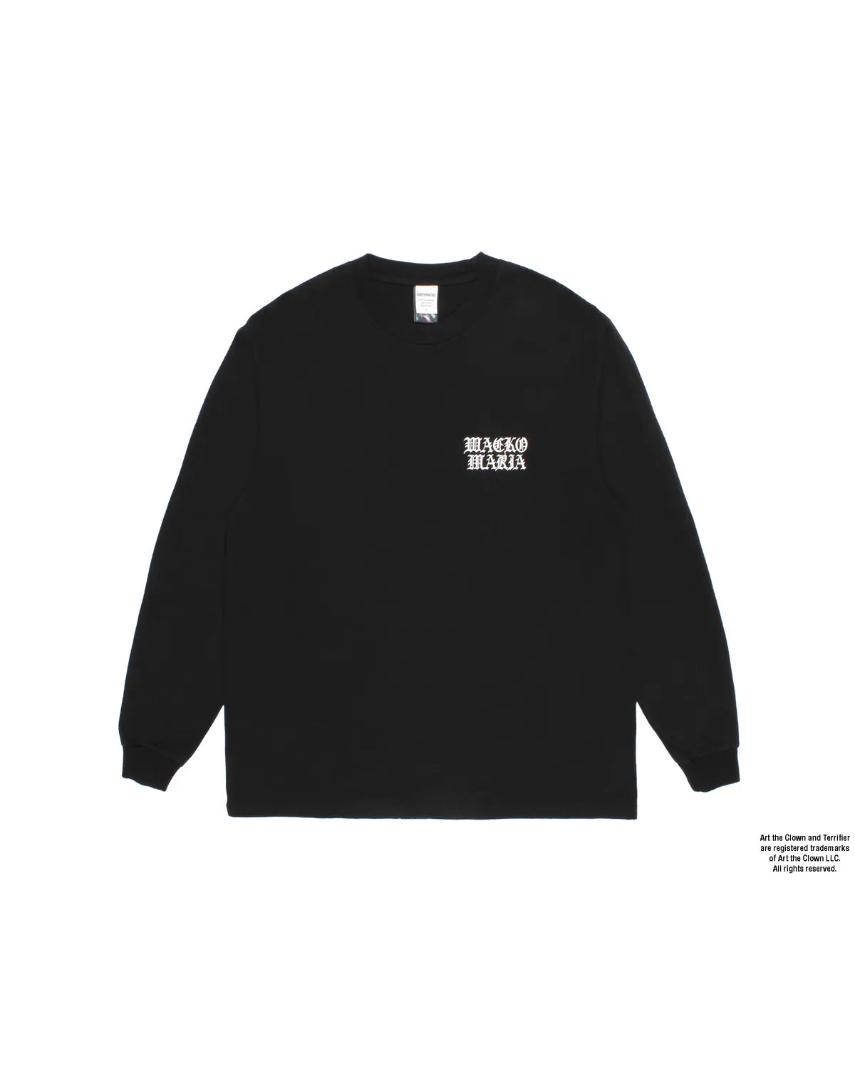 WACKO MARIA × TERRIFIER / WASHED HEAVY WEIGHT LONG SLEEVE T-SHIRT -TYPE-2- (TERRIFIER-WM-LT03)