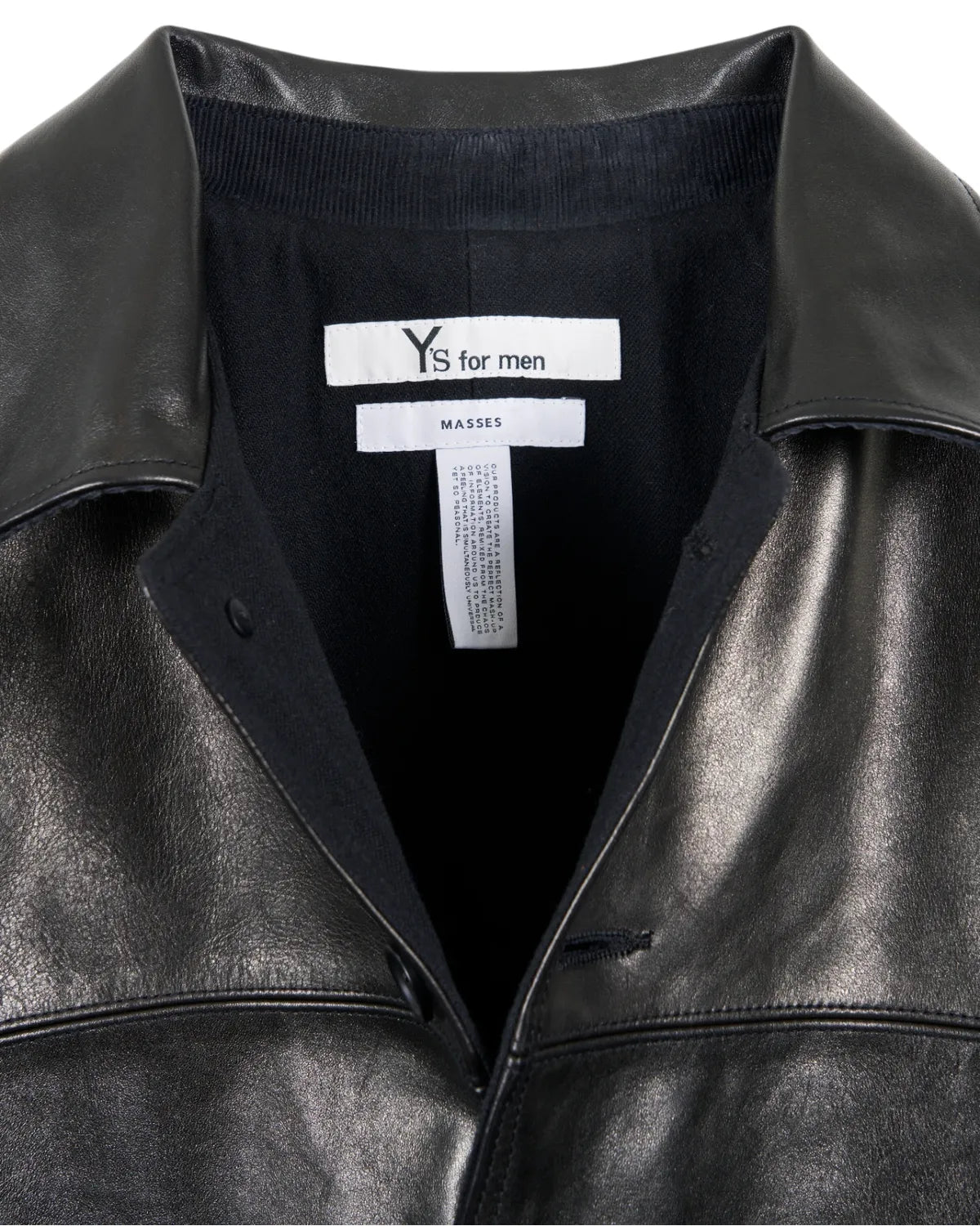 MASSES × Y's / LEATHER CAR COAT Ys (1259027014)