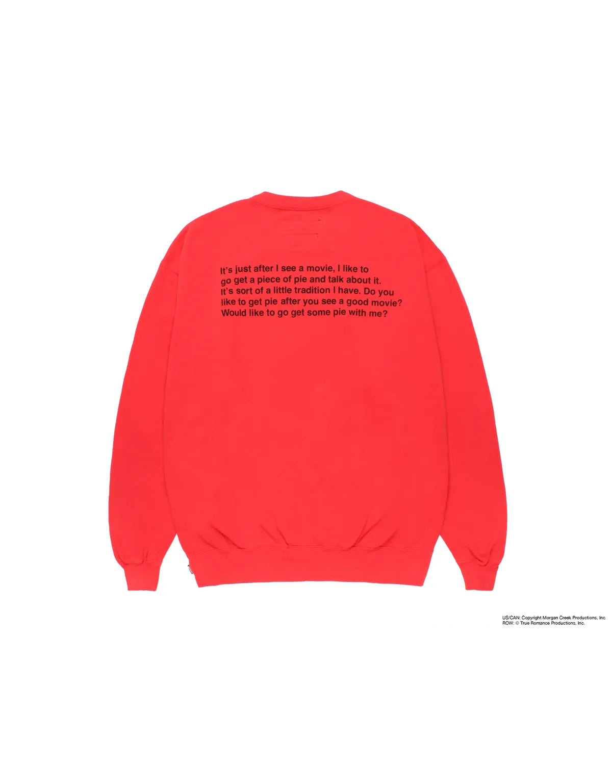 WACKO MARIA × TRUE ROMANCE / WASHED HEAVY WEIGHT SWEAT SHIRT (TR-WM-SS02)