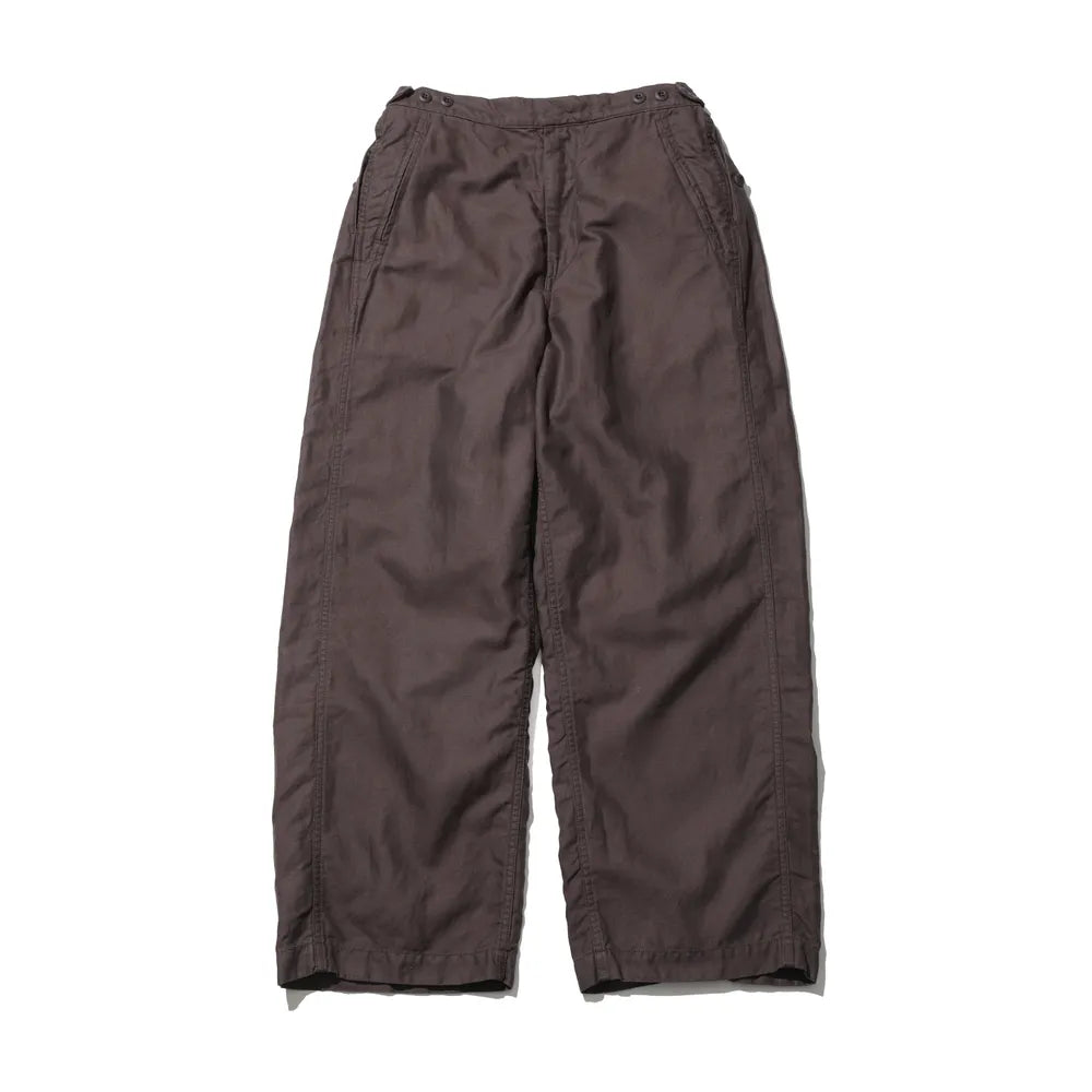 TapWater / Cotton Linen Back Sateen Military Trousers