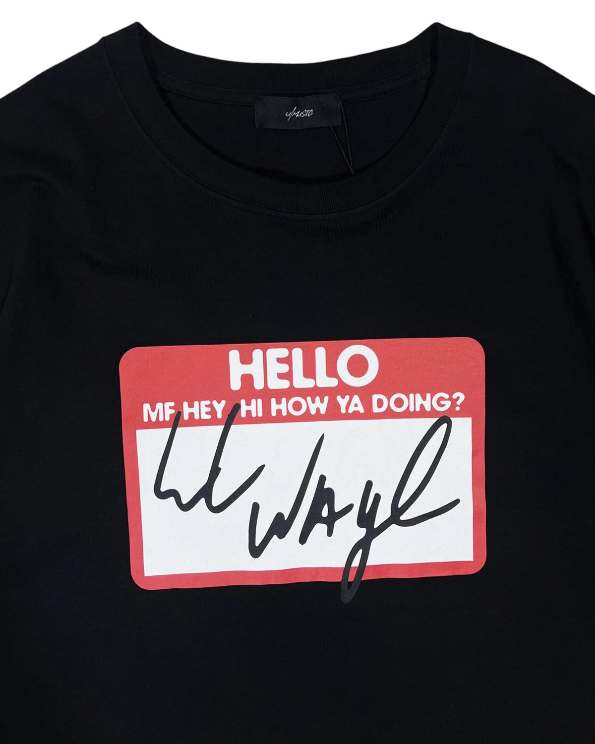 U/MUSIC / LIL WAYNE HELLO BOX LOGO SS TEE (UM-HR1-0000-001)