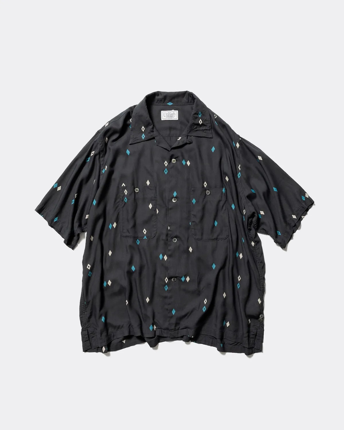 Unlikely の Unlikely Rayon Shirts S/S Argyle (U26S-01-0001)
