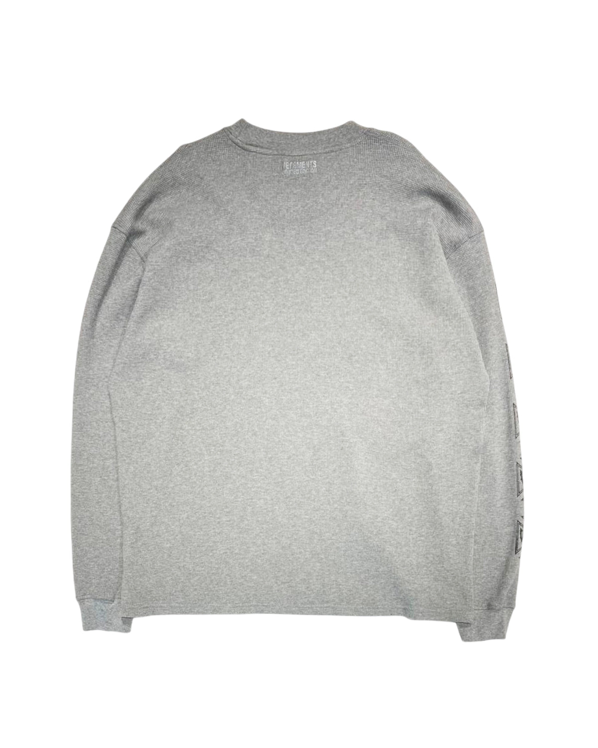 VETEMENTS / BIKER CROSS WAFFLE LONGSLEEVE (ME76LS181G)