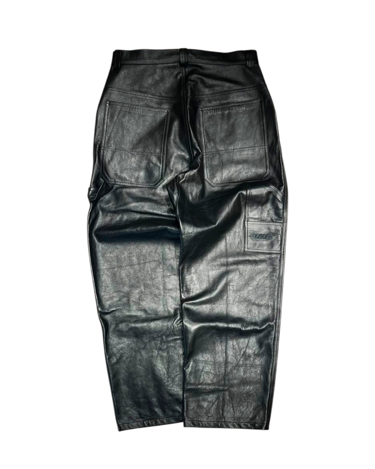 VETEMENTS / LEATHER HIP-HOP PANTS (ME76LP018B)