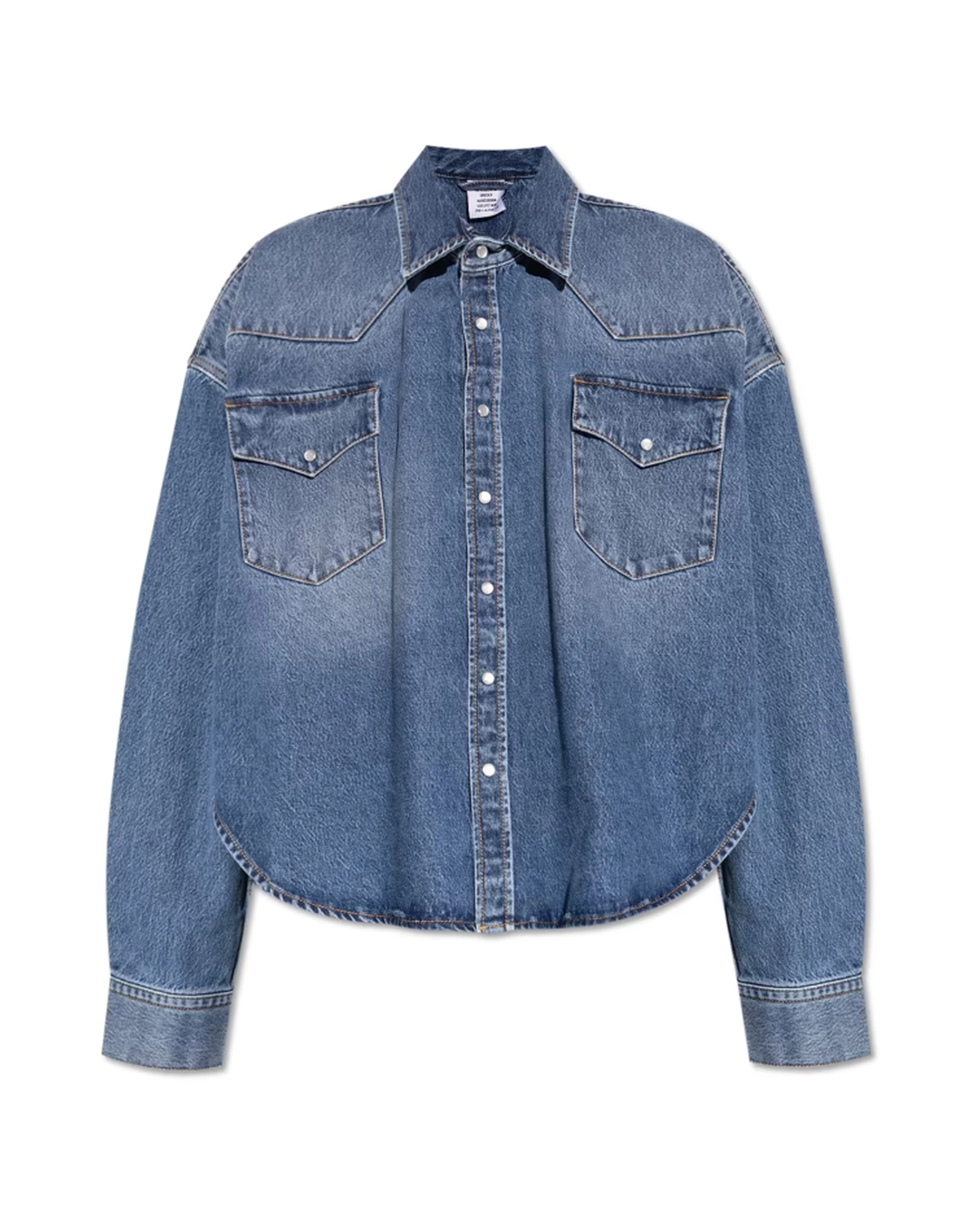 VETEMENTS の COWBOY DENIM SHIRT (ME76DS073N4)
