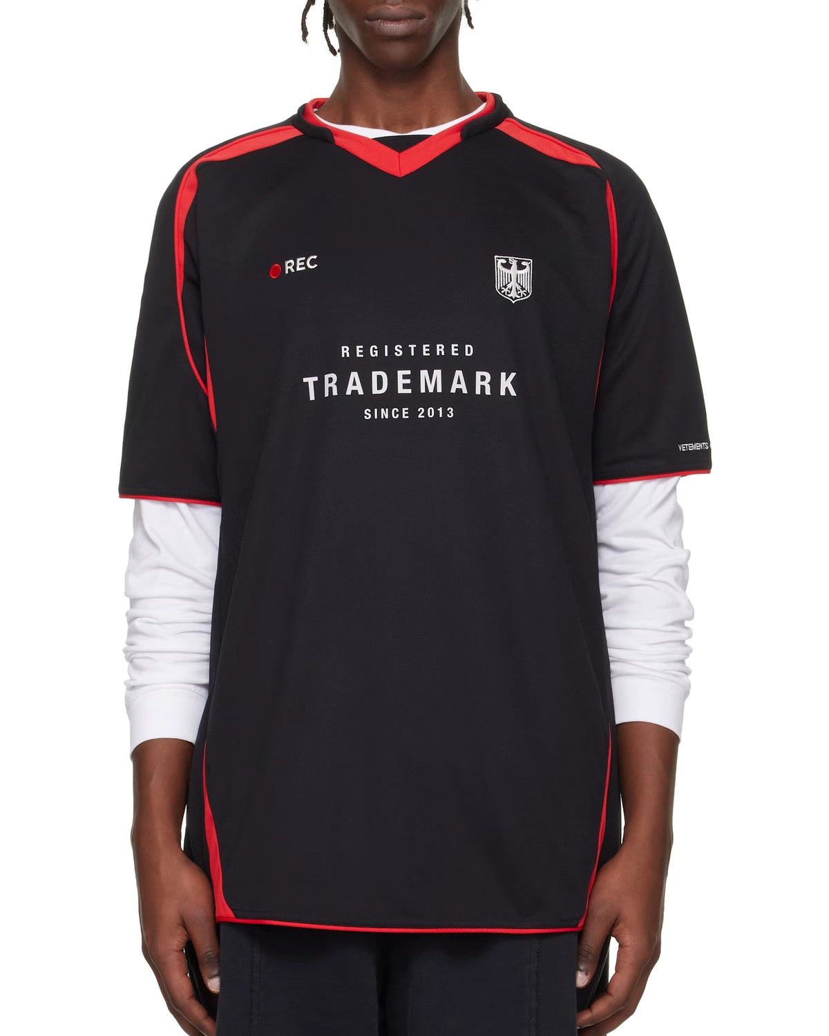 VETEMENTS の FOOTBALL JERSEY (ME76TR196BX)
