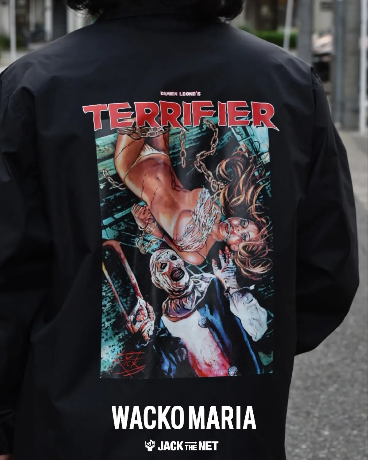 WACKO MARIA × TERRIFIER / COACH JACKET (TERRIFIER-WM-BL02)