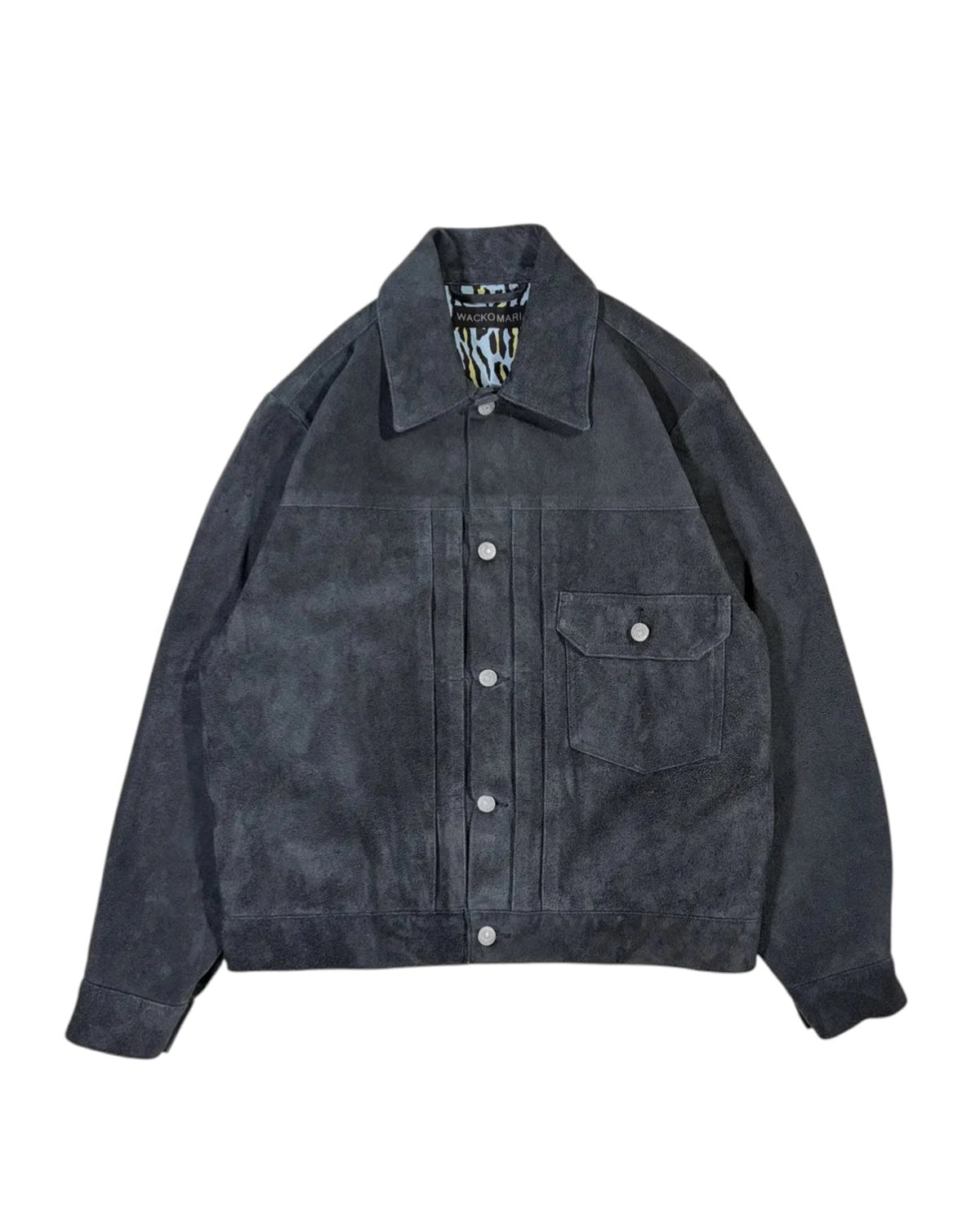 WACKO MARIA (※ J.B. Voice EXCLUSIVE ) の SUEDE LEATHER TRUCKER JACKET (WMGP-JBV-BL01)