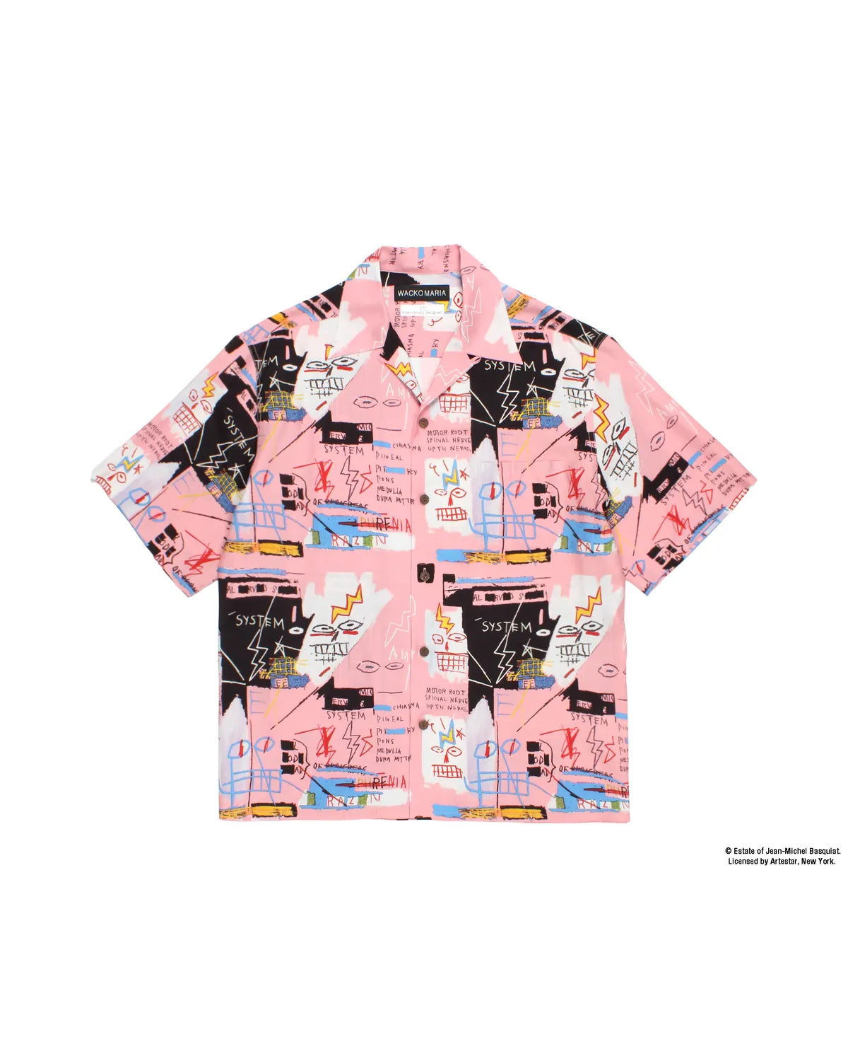 WACKO MARIA × JEAN-MICHEL BASQUIAT の S/S HAWAIIAN SHIRT (BASQUIAT-WM-HI27)