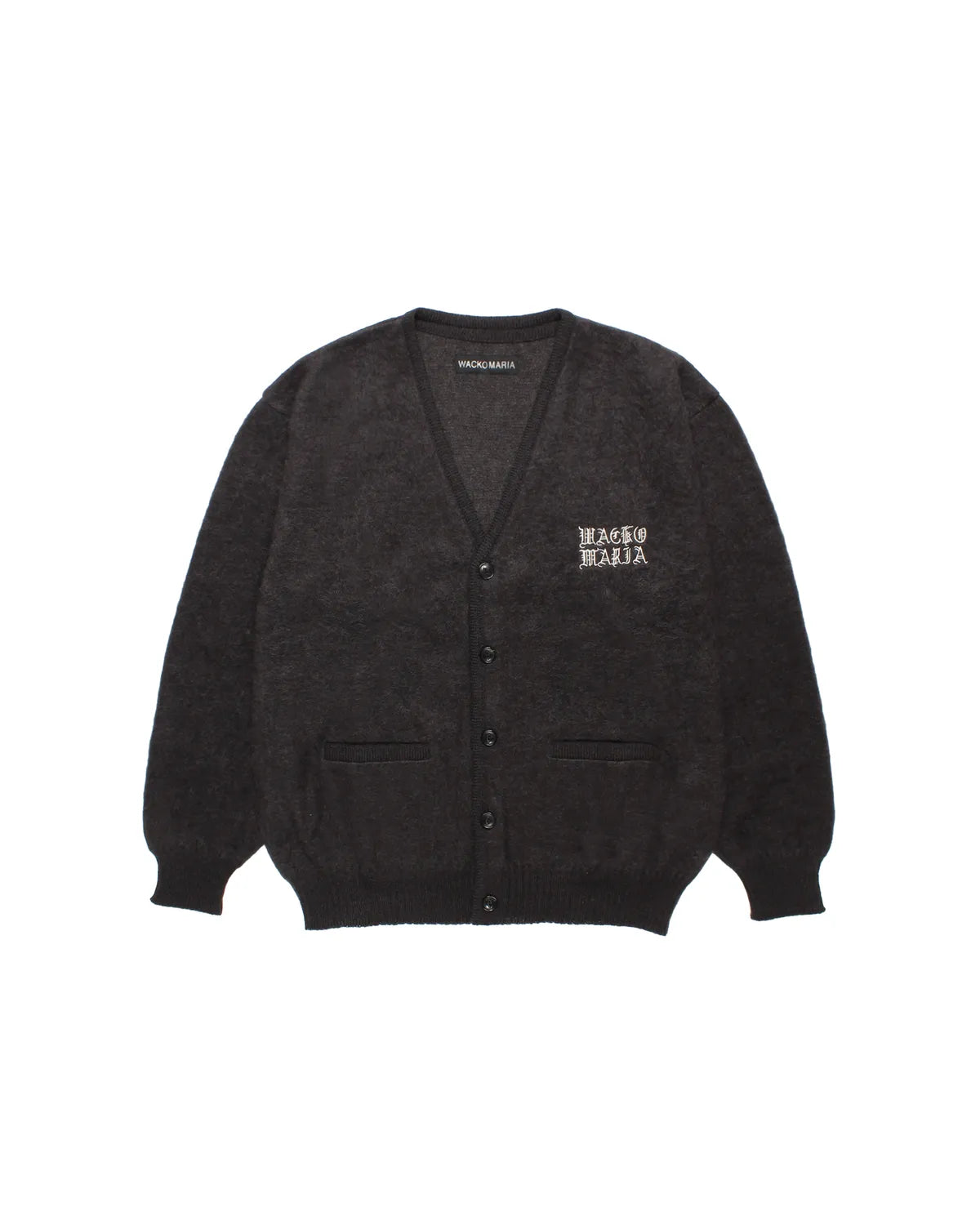 １回のみO wau no オアーノ ケープカーディガン　 MLサイズ黒ブラック WACKO MARIA / MOHAIR KNIT CARDIGAN | 公式通販・JACK in the NET