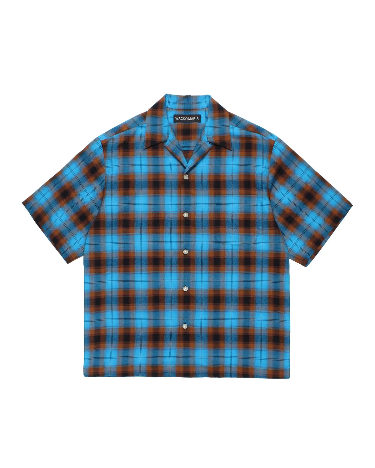 WACKO MARIA(ワコマリア) / OMBRE CHECK OPEN COLLAR SHIRT S/S -TYPE WACKO MARIA(ワコマリア) / OMBRE CHECK OPEN COLLAR SHIRT S/S -TYPE