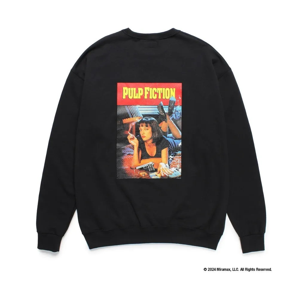 【GINGER掲載商品】 × / MARIA(ワコマリア) WACKO PULP SWEAT NECK CREW FICTION トップス