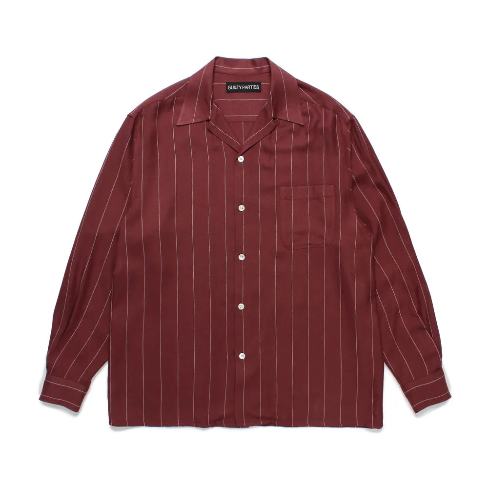 人気ブランドを OPEN STRIPED / MARIA(ワコマリア) WACKO COLLAR L/S SHIRT トップス