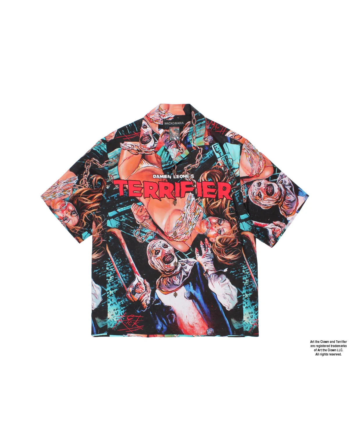 WACKO MARIA × TERRIFIER の HAWAIIAN SHIRT (TERRIFIER-WM-HI01)