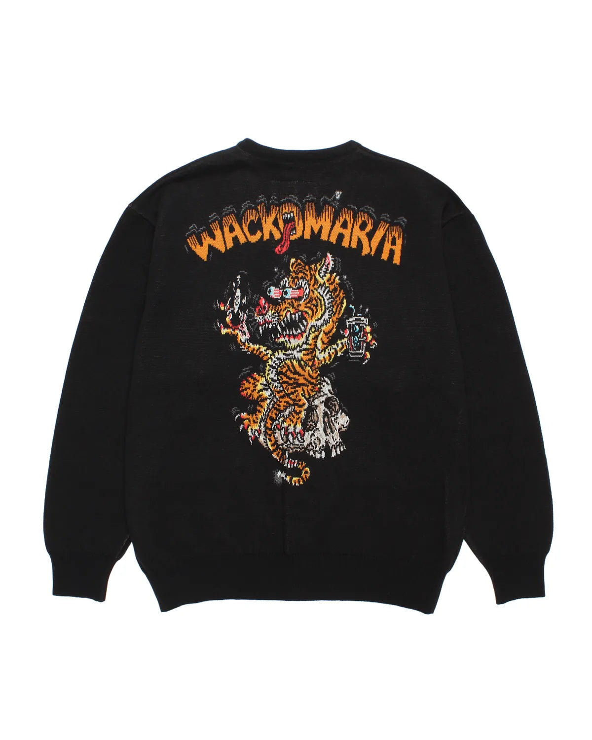WACKO MARIA × TIM LEHI の JACQUARD CARDIGAN (26SS-WMK-KN08)