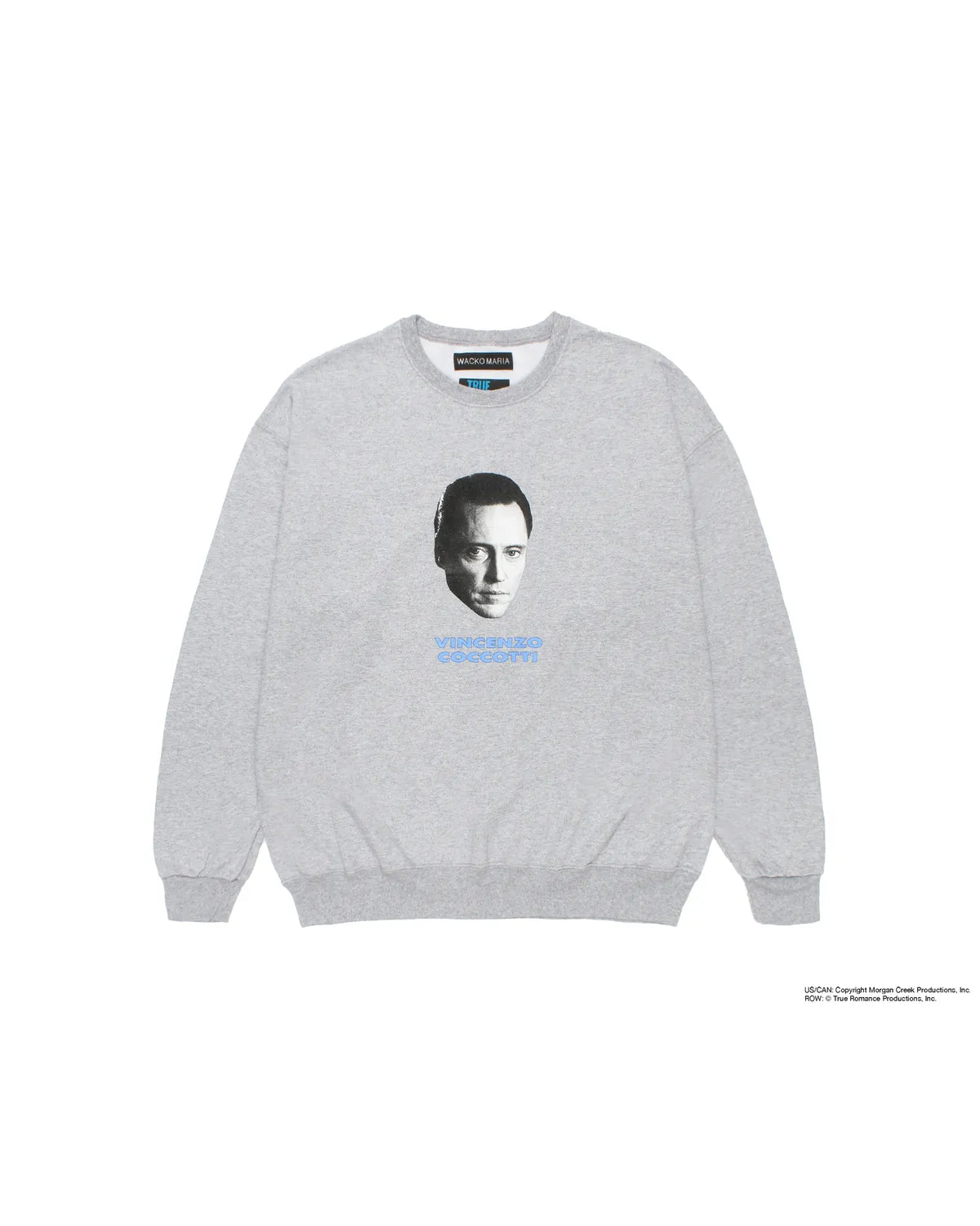 WACKO MARIA × TRUE ROMANCE の CREW NECK SWEAT SHIRT (TR-WM-SS12)
