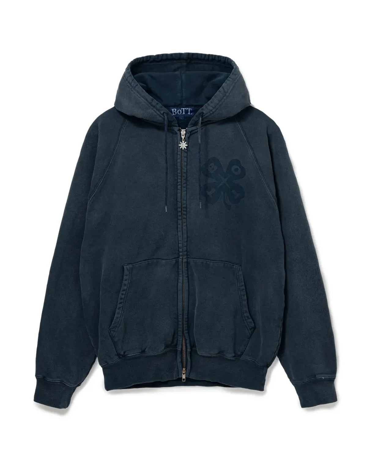 BoTT / Washed Luckey Logo Zip Hoodie