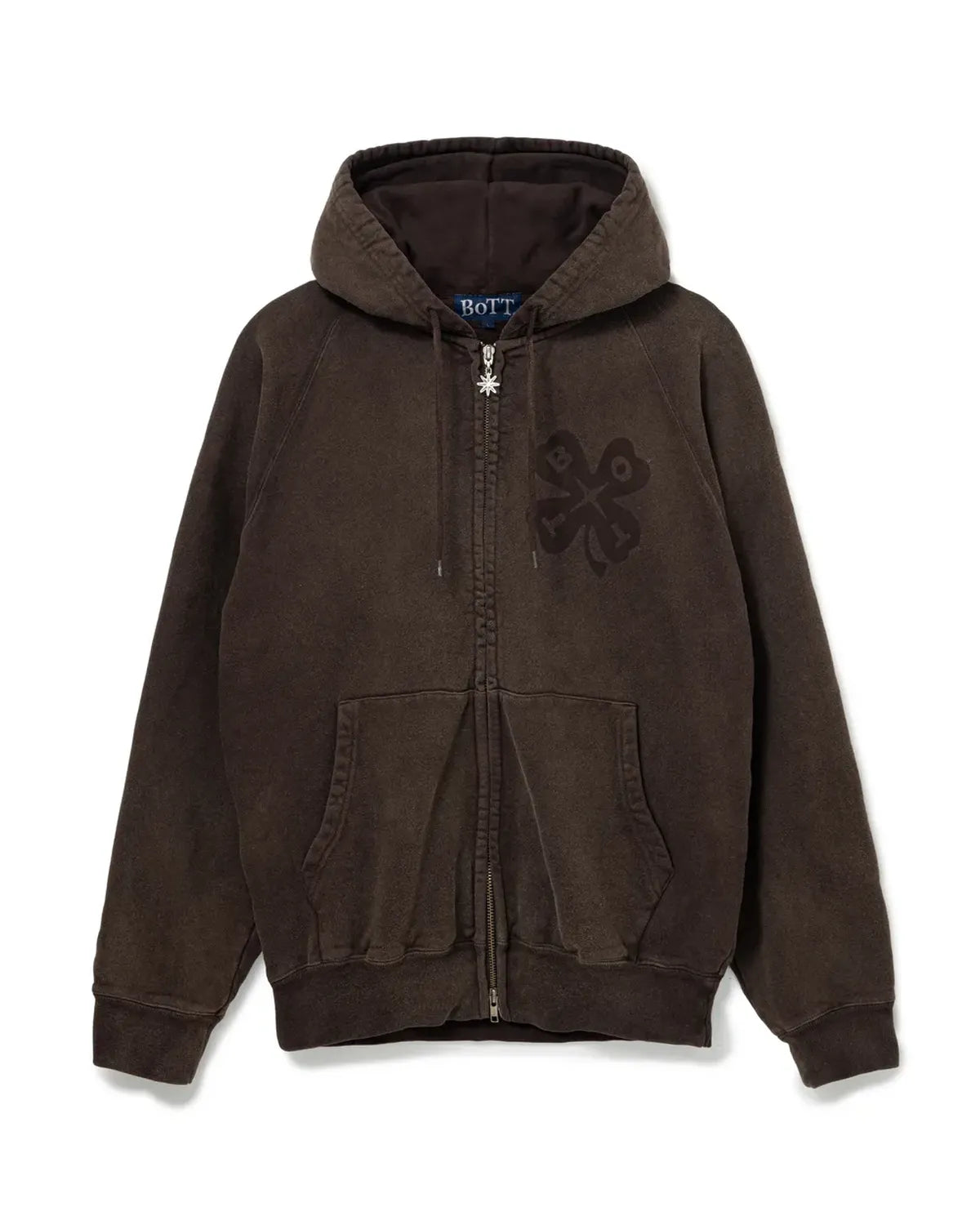 BoTT / Washed Luckey Logo Zip Hoodie