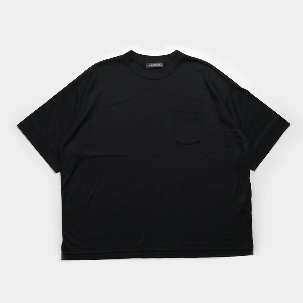 WRAPINKNOT の S/S OVERSIZED POCKET TEE (WJ524-MCS01)