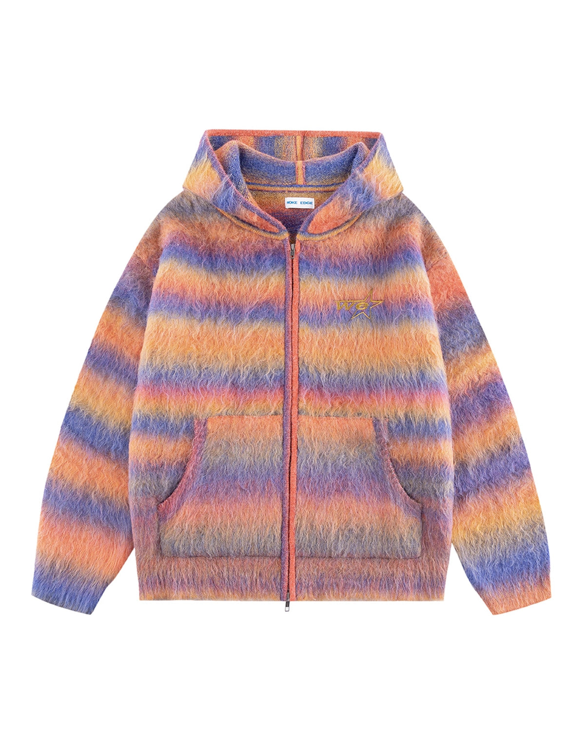 WOKE EDGE の Gradation Mohair Zip Knit (2521-15913-0080002)