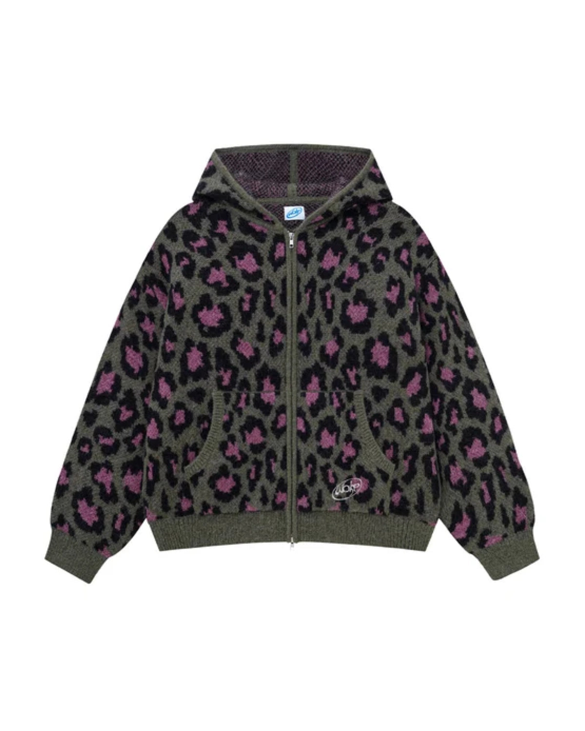 WOKE EDGE の Leoparad Mohair Zip Knit (2621-15913-0053004)