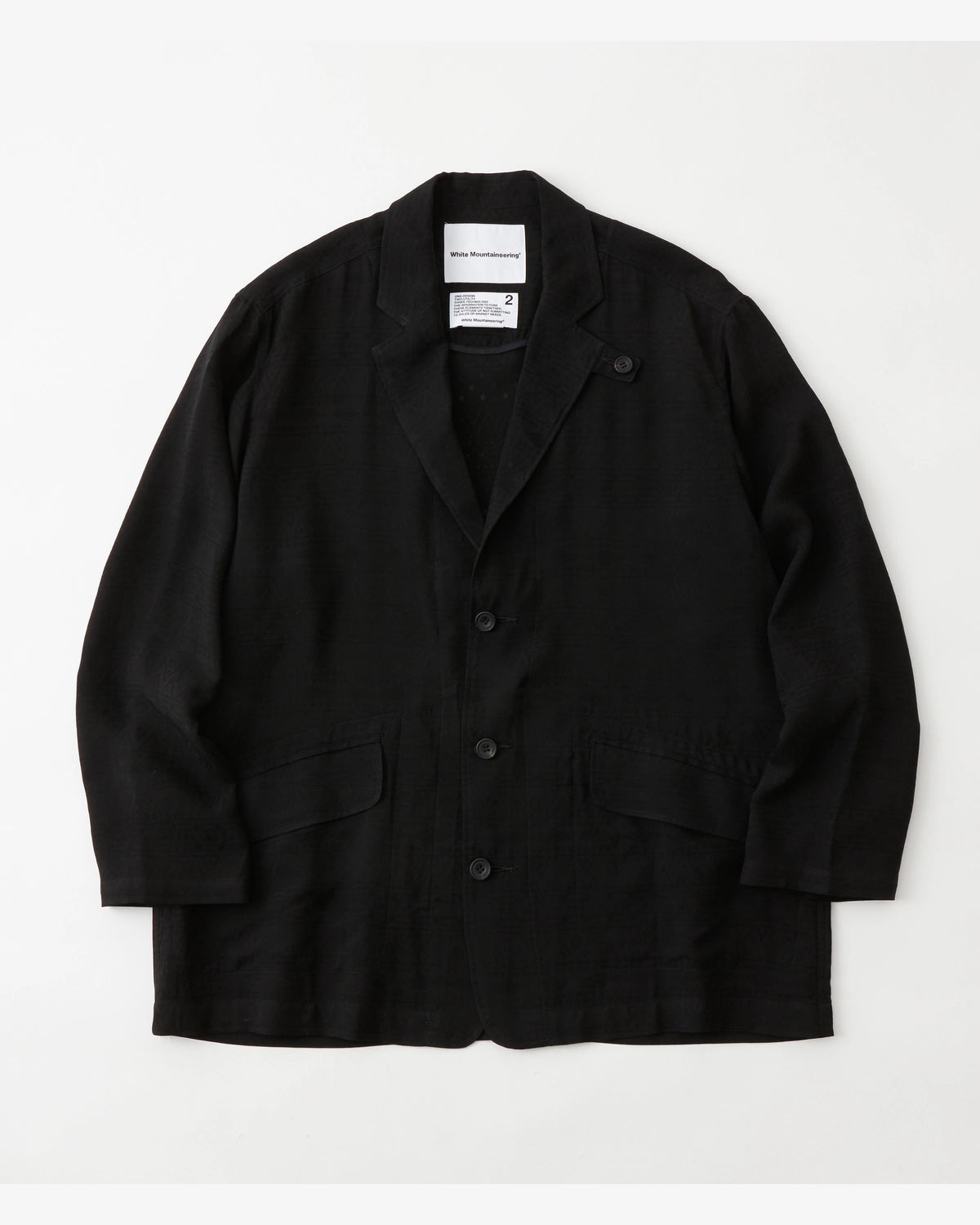 White Mountaineering の JACQUARD LAPEL JACKET (WM2571211)