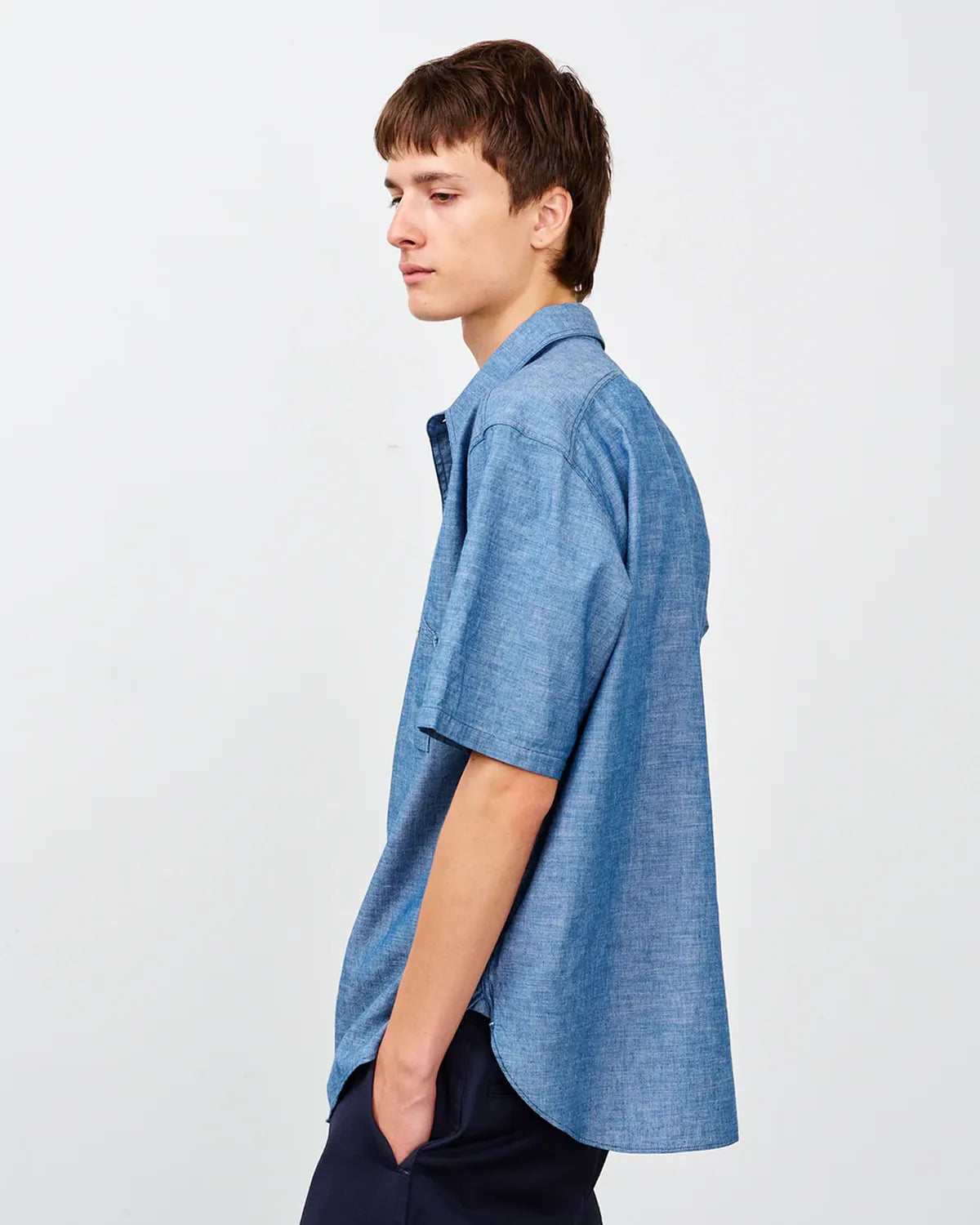 BIG YANK / Y1942 S-SLEEVE CHAMBRAY SHIRT (602-261-05)
