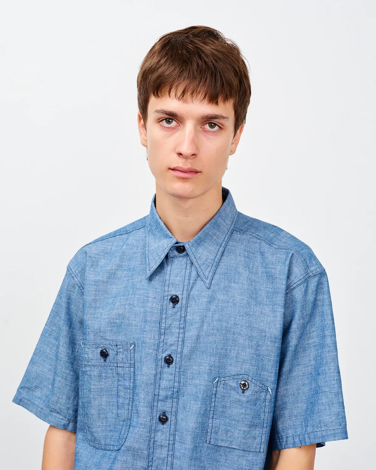 BIG YANK / Y1942 S-SLEEVE CHAMBRAY SHIRT (602-261-05)