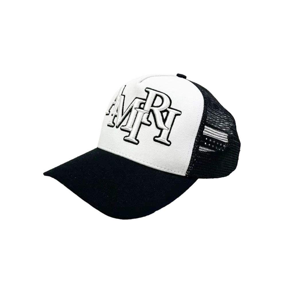 AMIRI (アミリ） / AMIRI STAGGERED TRUCKER HAT (SRAMHATR1003 