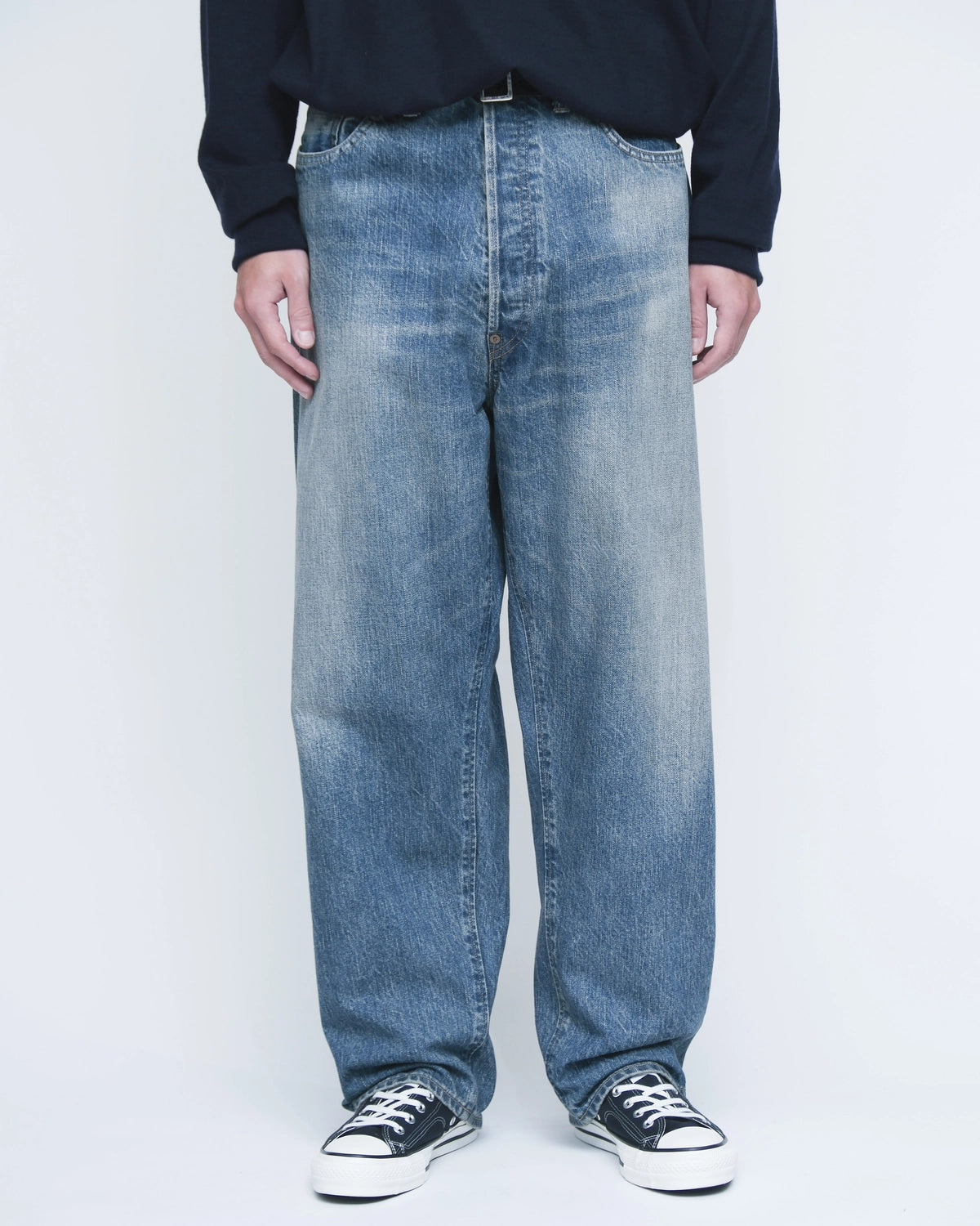 A.PRESSE / No.22 Washed Wide Denim Pants (26SAP-04-29)