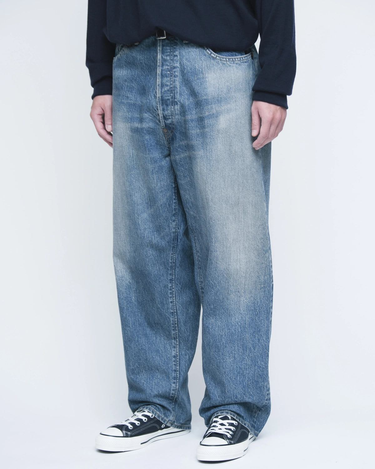 A.PRESSE / No.22 Washed Wide Denim Pants (26SAP-04-29)