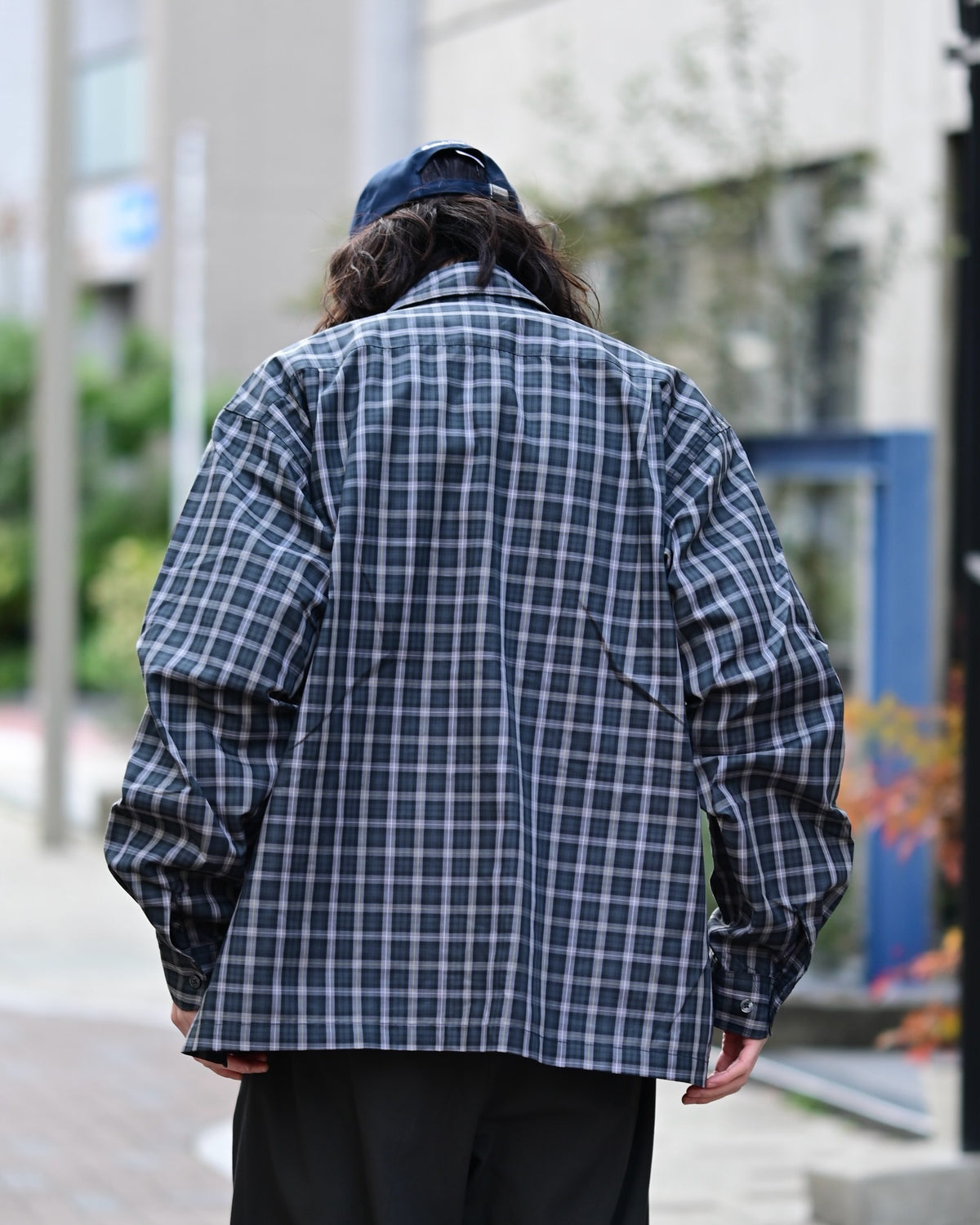 DAIWA PIER39 / TECH SPORTS OPEN COLLAR SHIRT L/S GREN PLAID (BE-82026)