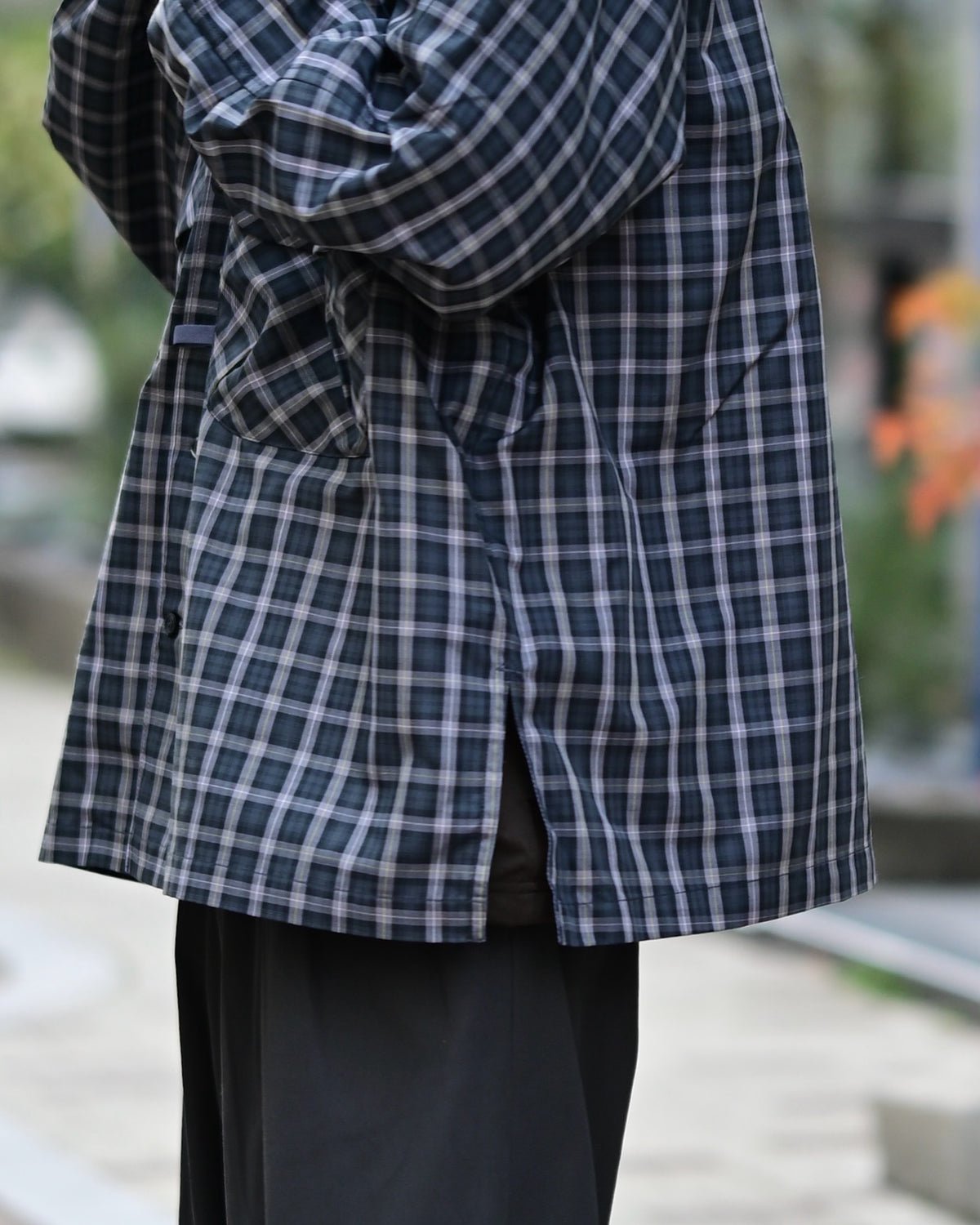 DAIWA PIER39 / TECH SPORTS OPEN COLLAR SHIRT L/S GREN PLAID (BE-82026)