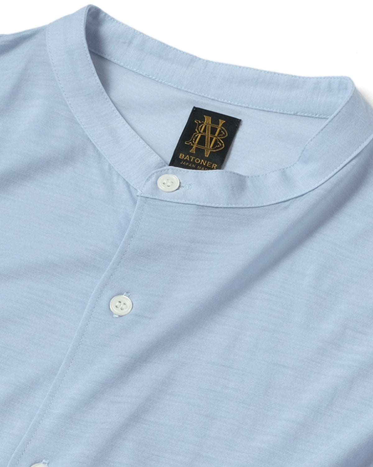 BATONER / Men BAND COOLAR MERIYASU SHIRT (BN-26SM-057)