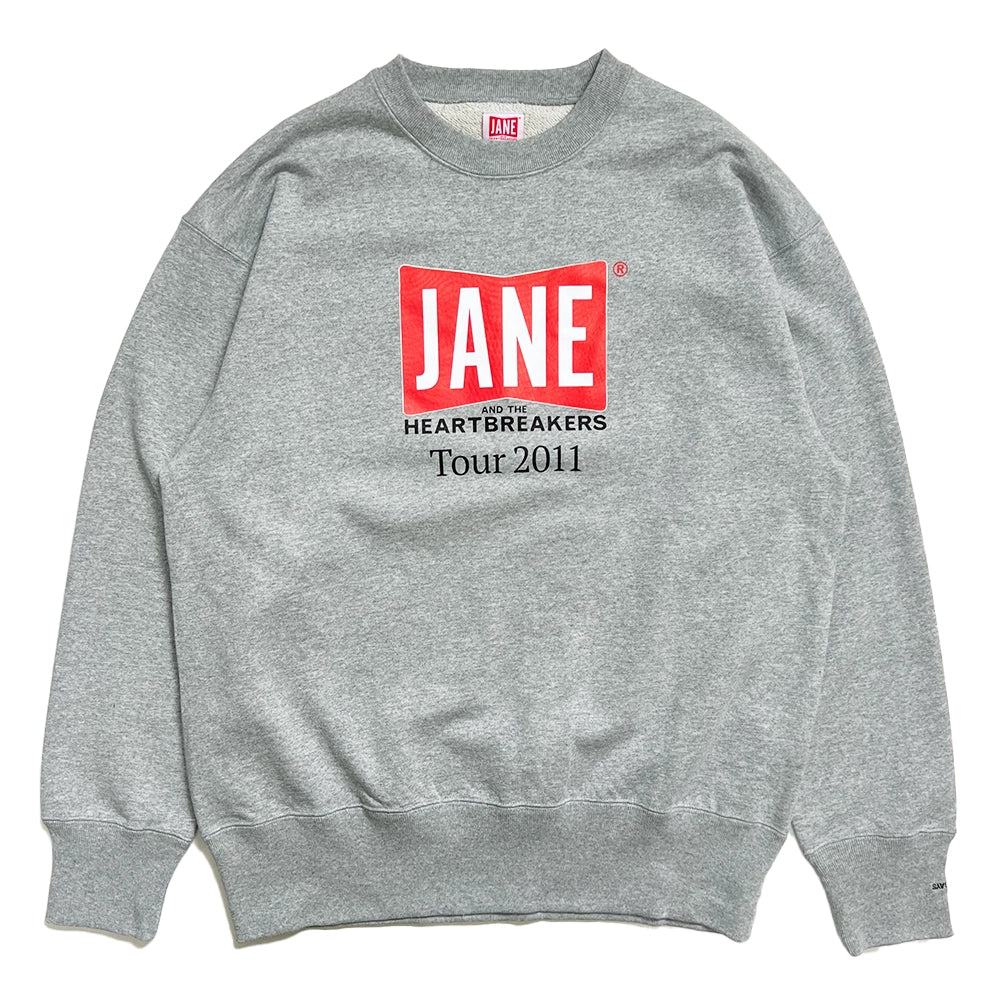 JANE & THE HEARTBREAKERS / L/S PRONTED CREW NECK SWEAT SHIRT "BOWERY"