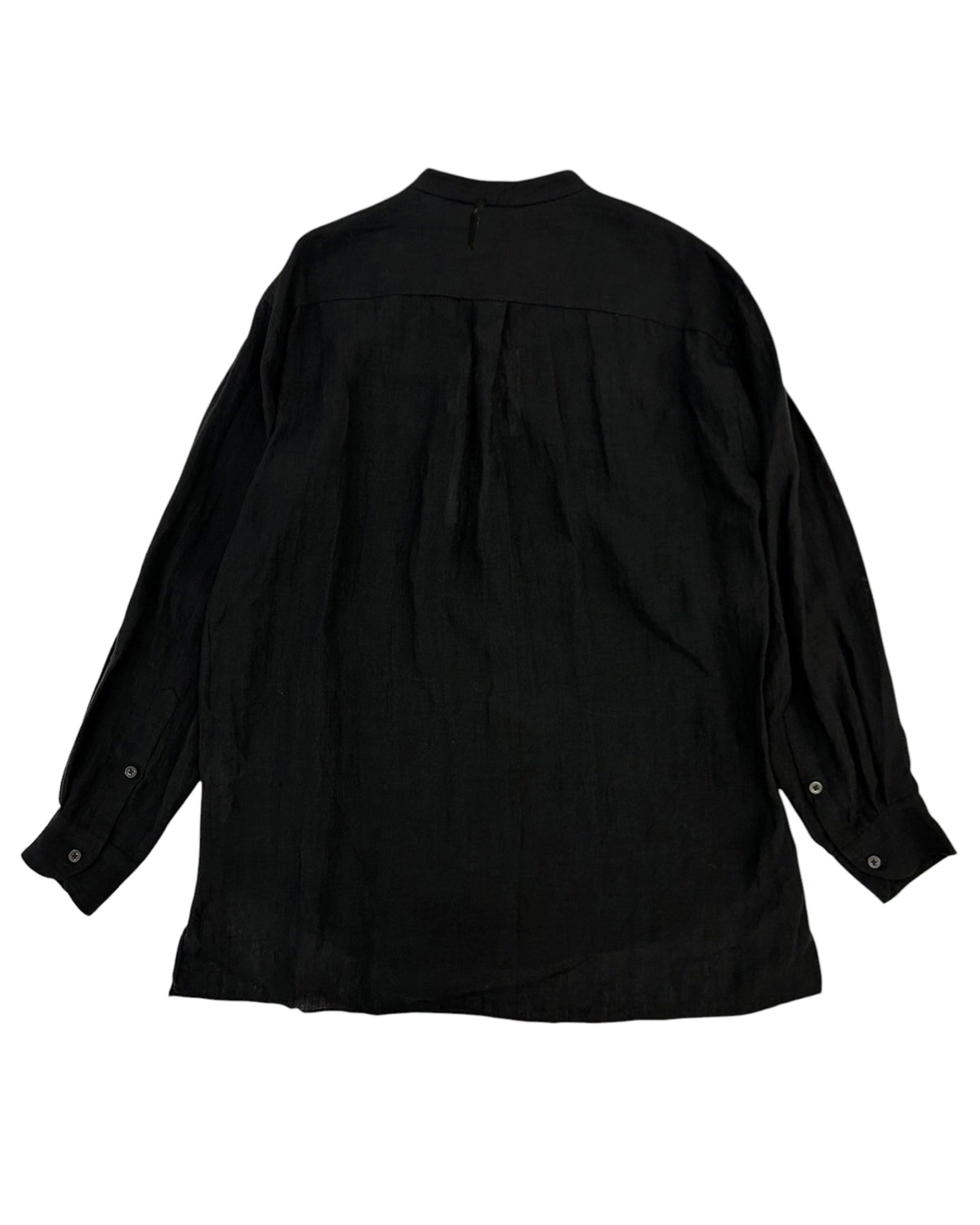 blurhms / Linen Band-collar Shirt (BHS25F021)