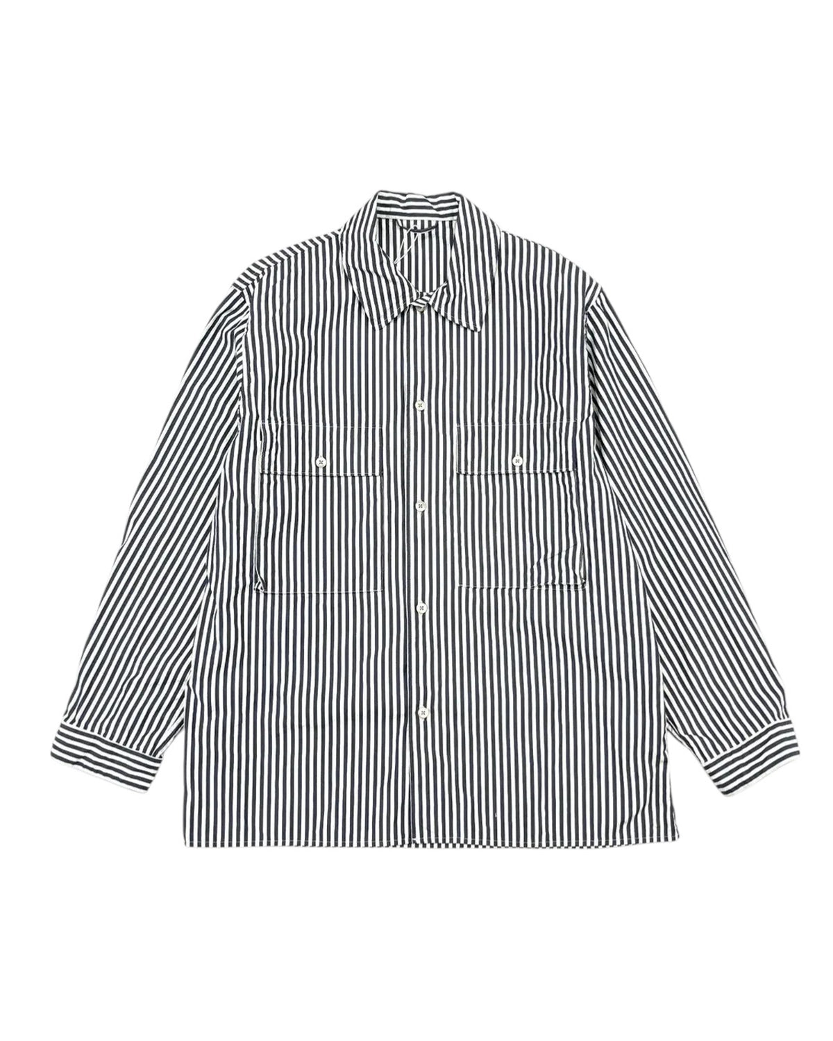 blurhms の Stripe Military Shirt (BHS26S024STR)