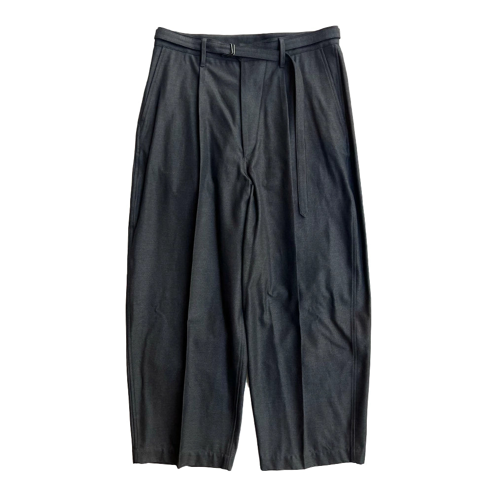 blurhms / Drill Chambray Belted Trousers