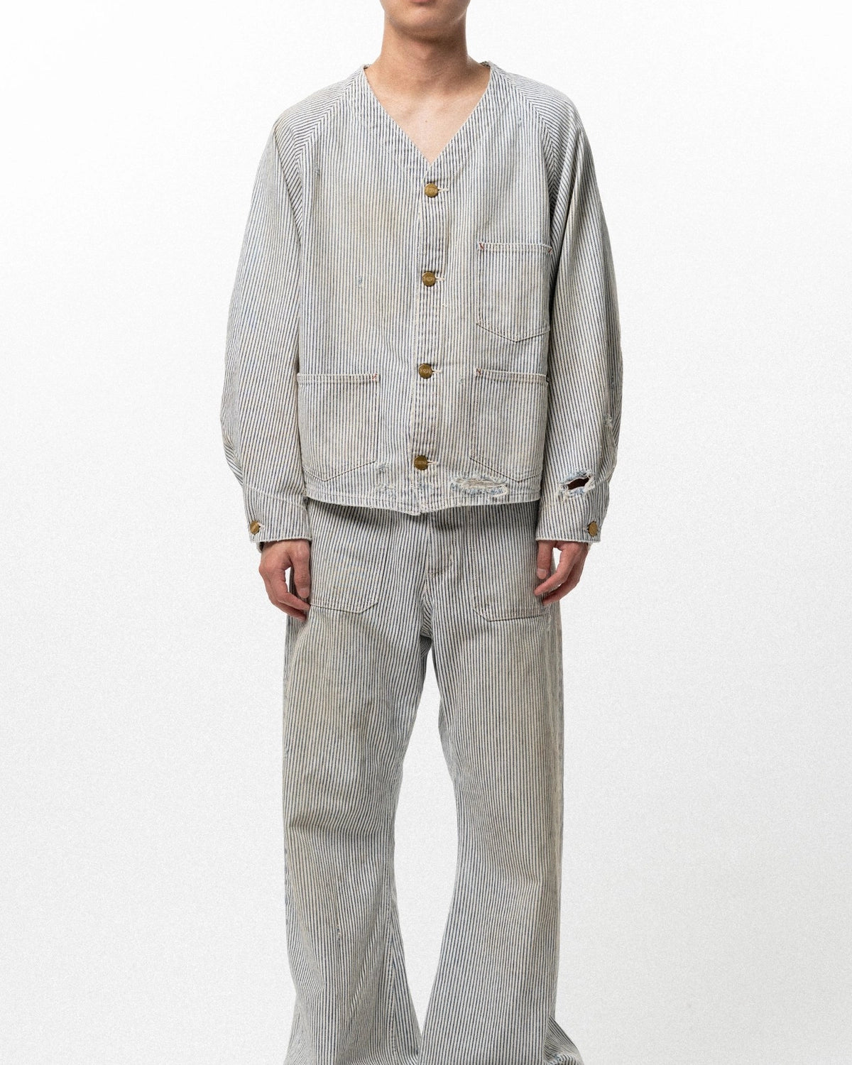 KAMIYA / Hickory Work Jacket (G16BL032)