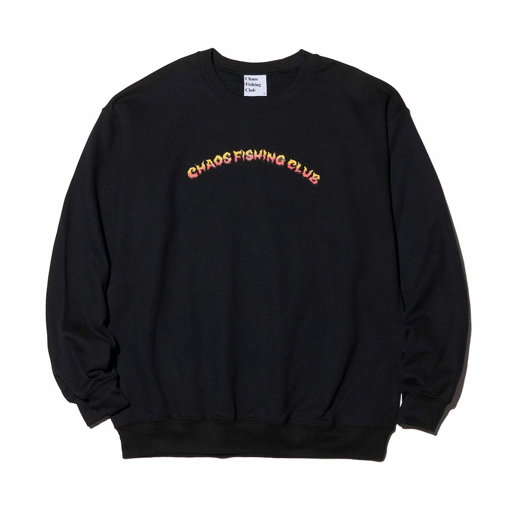 Chaos Fishing ClubのEVIL FLAME CREWNECK  L/S
