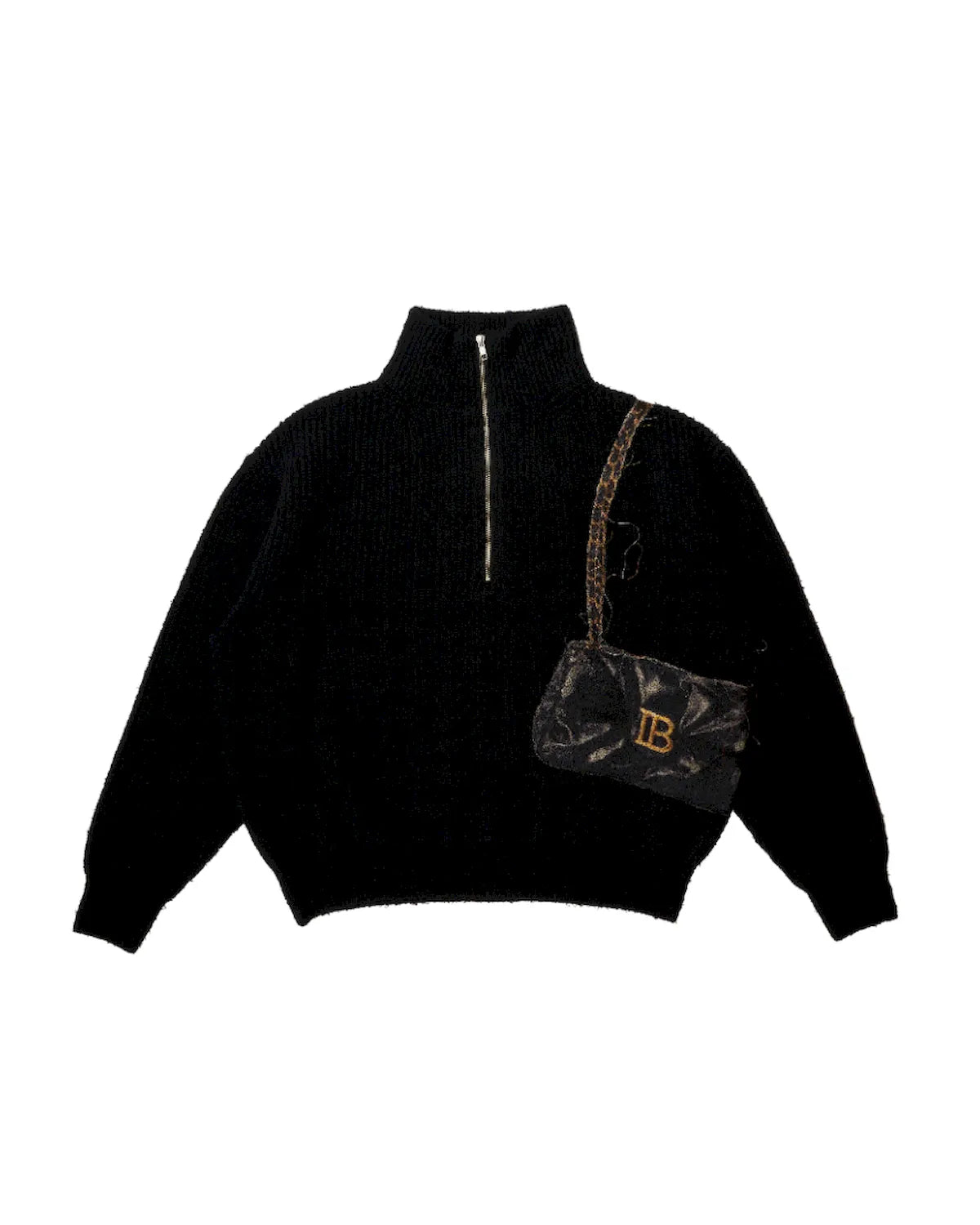 doublet の TROMPE L’OEIL EMBROIDERY HALF ZIP KNIT (26AW56KN229)