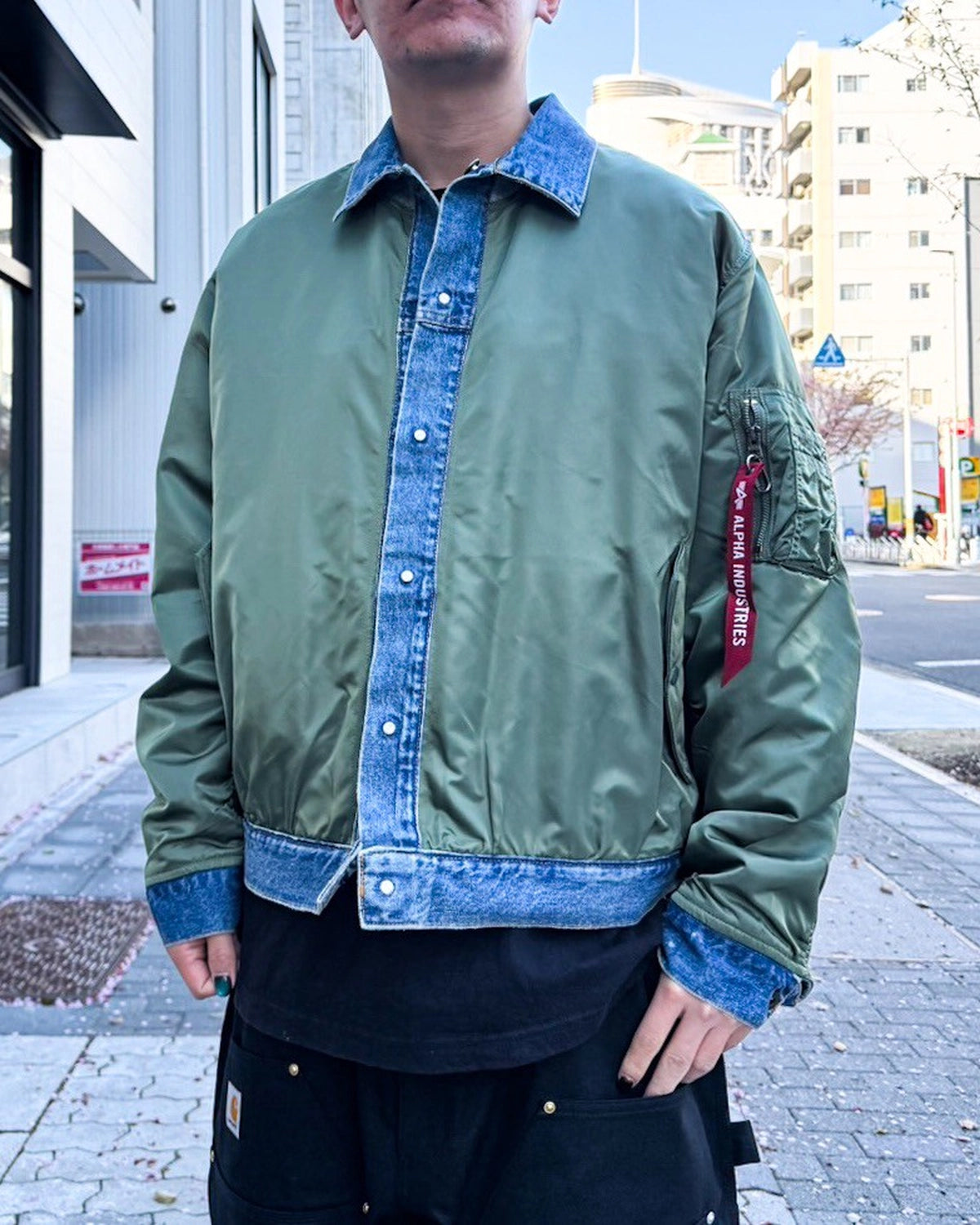 eYe JUNYA WATANABE MAN x alpha industries の MA-1 (WQ-J911-100)