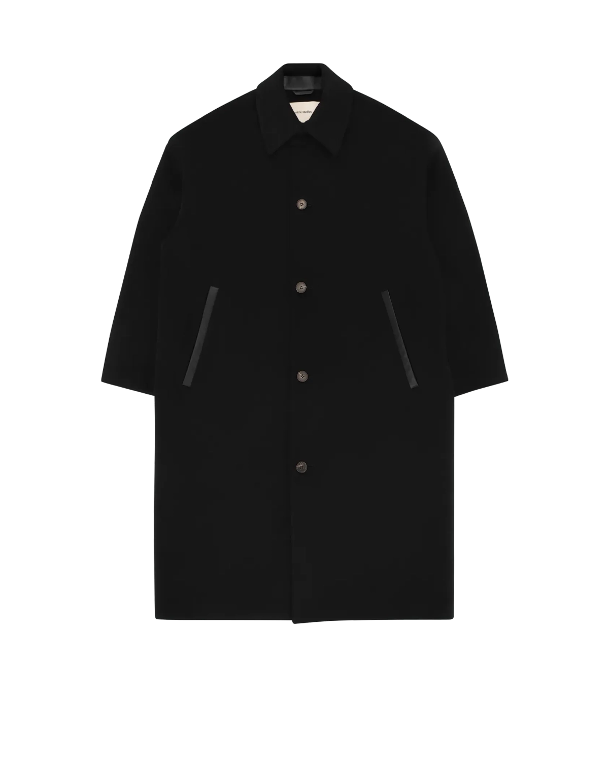 entire studios の Arcform Coat Black Wool (ESFW26CO010736247)
