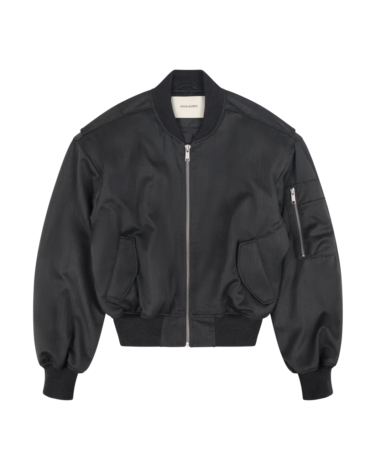 entire studios の CROPPED BROAD BOMBER SUITING (ESU-W25-1048)