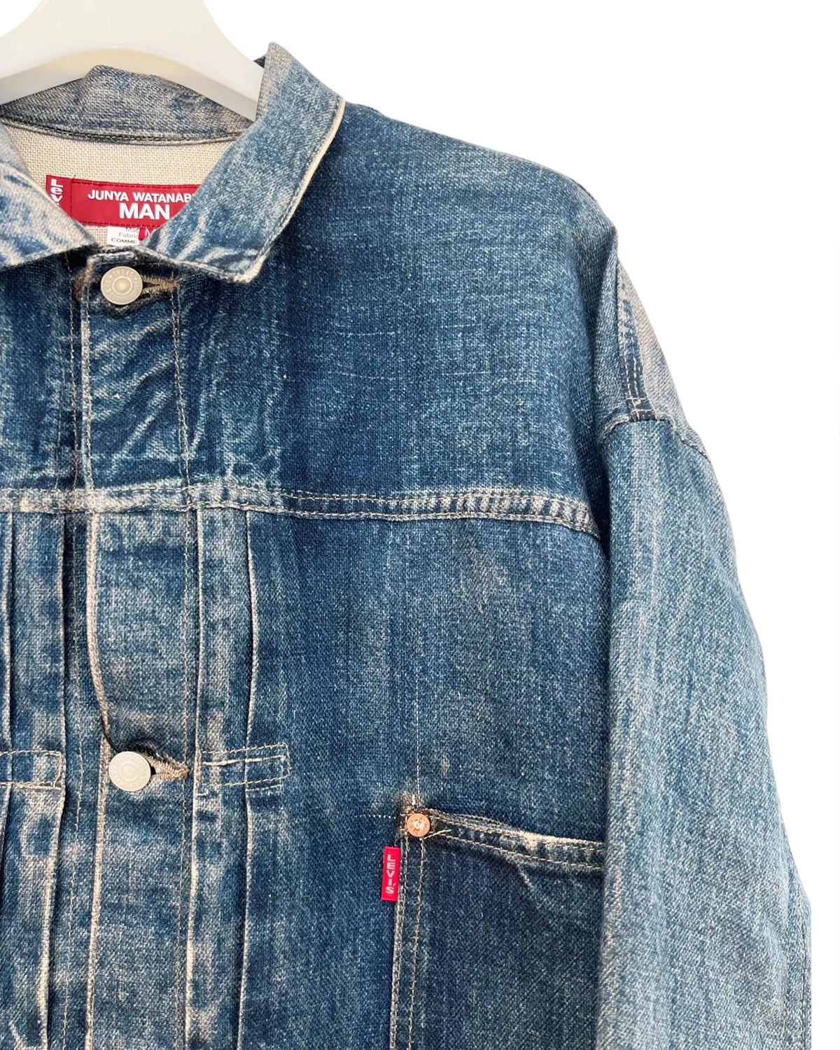 eYe JUNYA WATANABE MAN × Levis × Ber Ber Jin / 麻オックス 転写プリント Levis Wネーム Ber Ber Jin (WQ-J904-100)